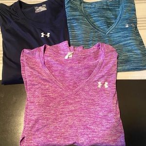 Lot of 3 Long Sleeve Under Armour Shirts